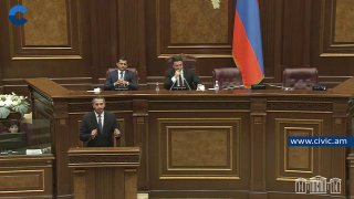 Заседание парламента Армении 8-го созыва, Рубен Рубинян выступает