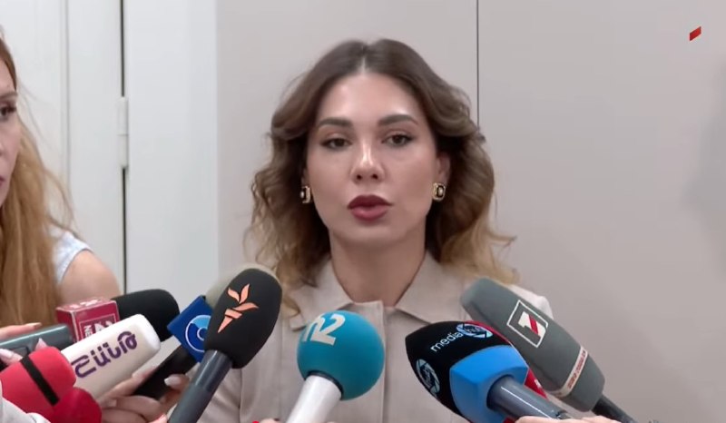 Србуи Галян на брифинге в Армавире