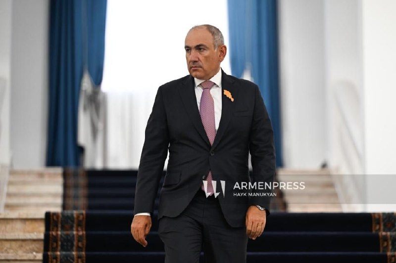 Никол Пашинян на брифинге с журналистами, Армения