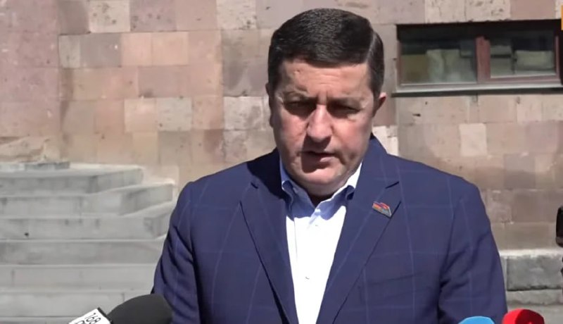 Здание ЦИК Армении в Ереване, где принято решение о лишении Давида Казиняна неприкосновенности