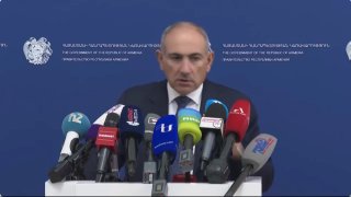 Никол Пашинян выступает с заявлением о национализации «Араратцемента»
