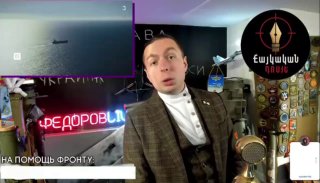 Кирилл Фёдоров в видеообращении на фоне карты, Армавир