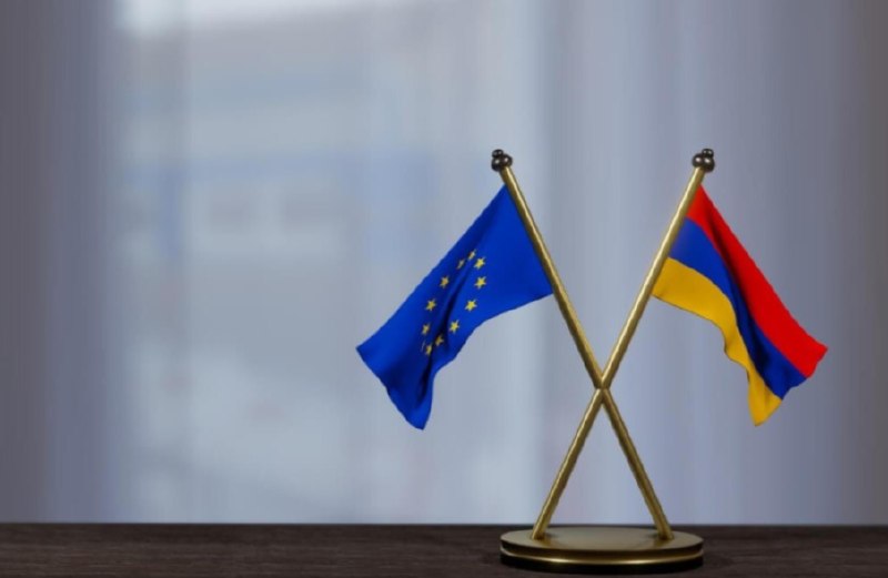 Флаг Европейского союза и Армении, финансовая помощь для Армавирской области