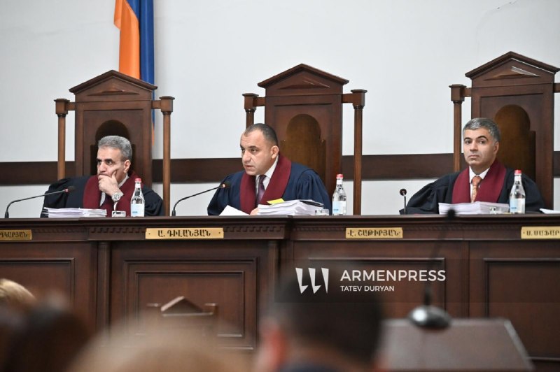 Здание Конституционного суда Армении в Ереване, где рассматривается иск о выборах