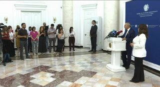 Никол Пашинян на пресс-конференции в Армении