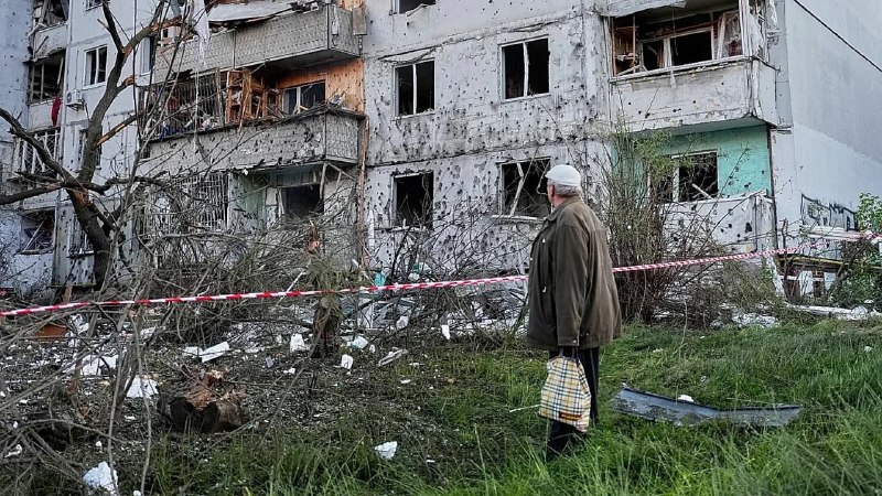 Разрушенный жилой дом в Киеве после ночного удара, 1 июля