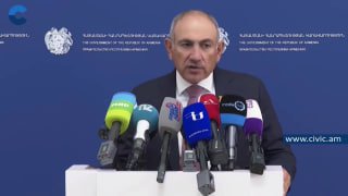 Никол Пашинян на пресс-конференции о выборах в Армавирской области