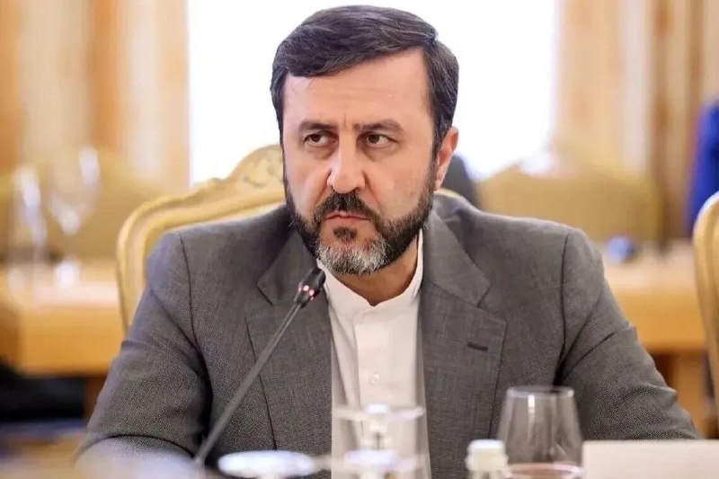 Заместитель министра иностранных дел Ирана Казем Гарибабади объявляет о меморандуме с США